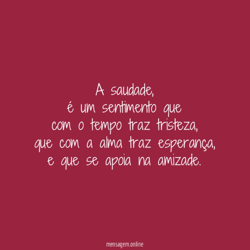 A saudade
