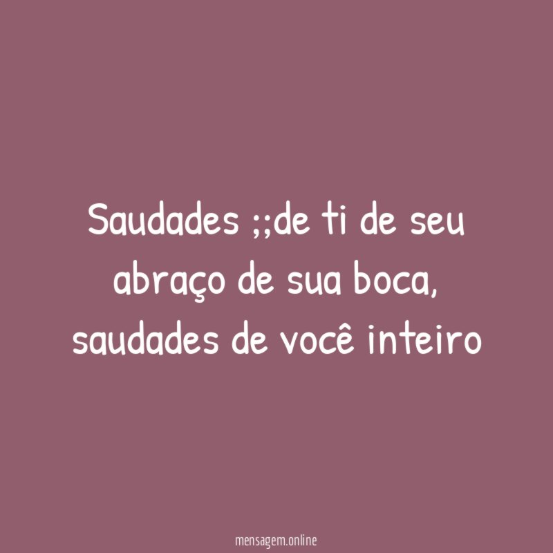 Saudades