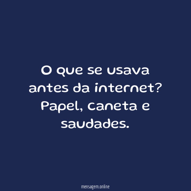 O que se usava antes da internet