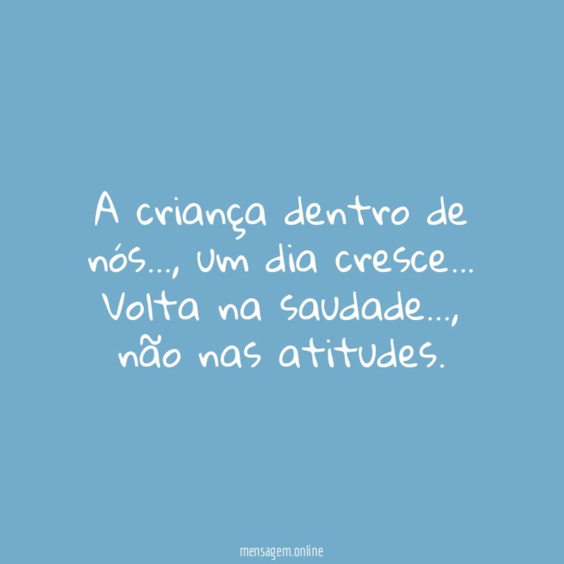 A criança dentro de nós