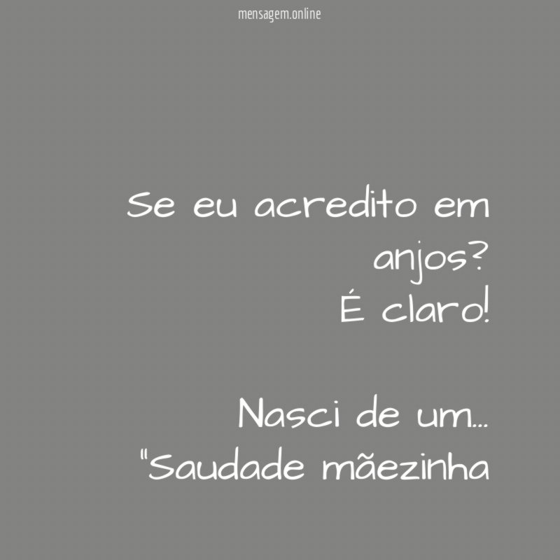 Se eu acredito em anjos