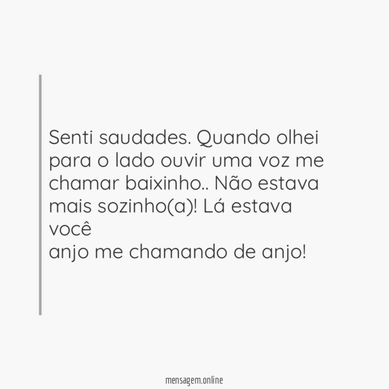 Senti saudades