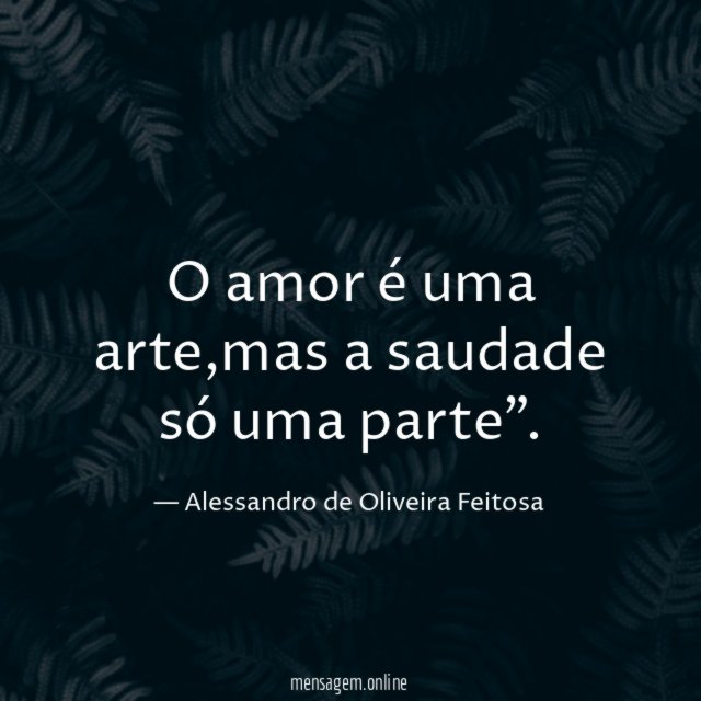 O amor é uma arte