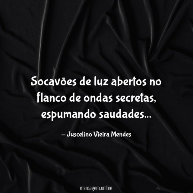 Socavões de luz abertos no flanco de ondas secretas