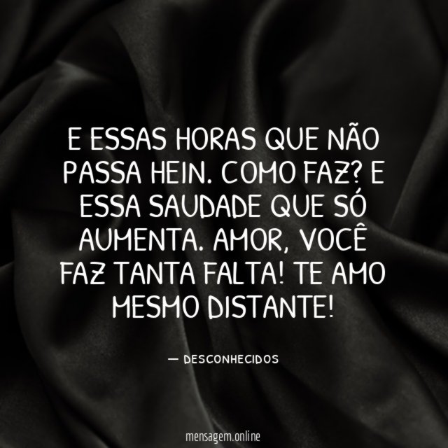 E essas horas que não passa hein