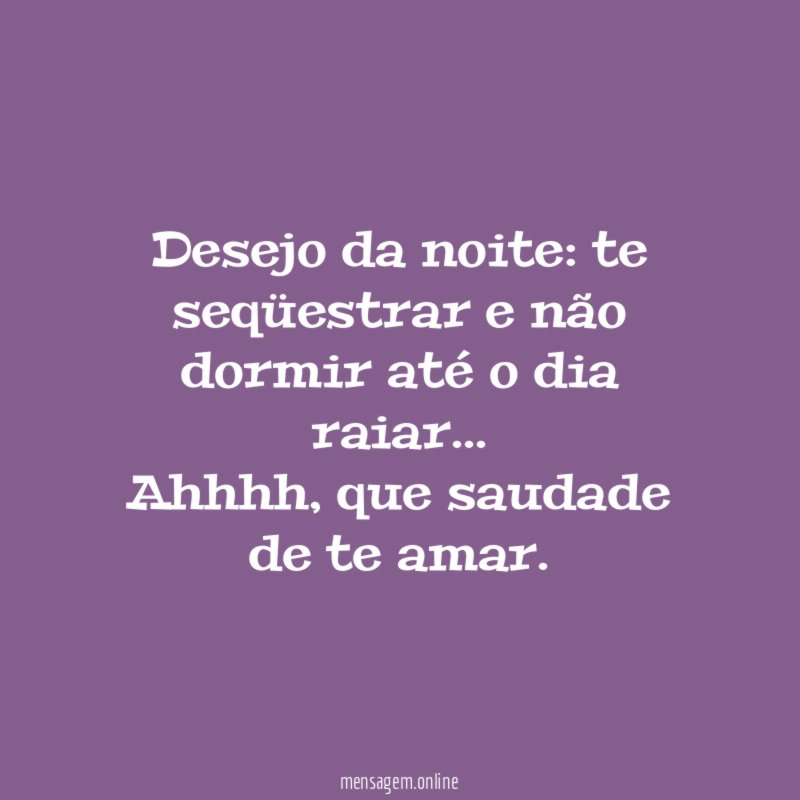 Desejo da noite