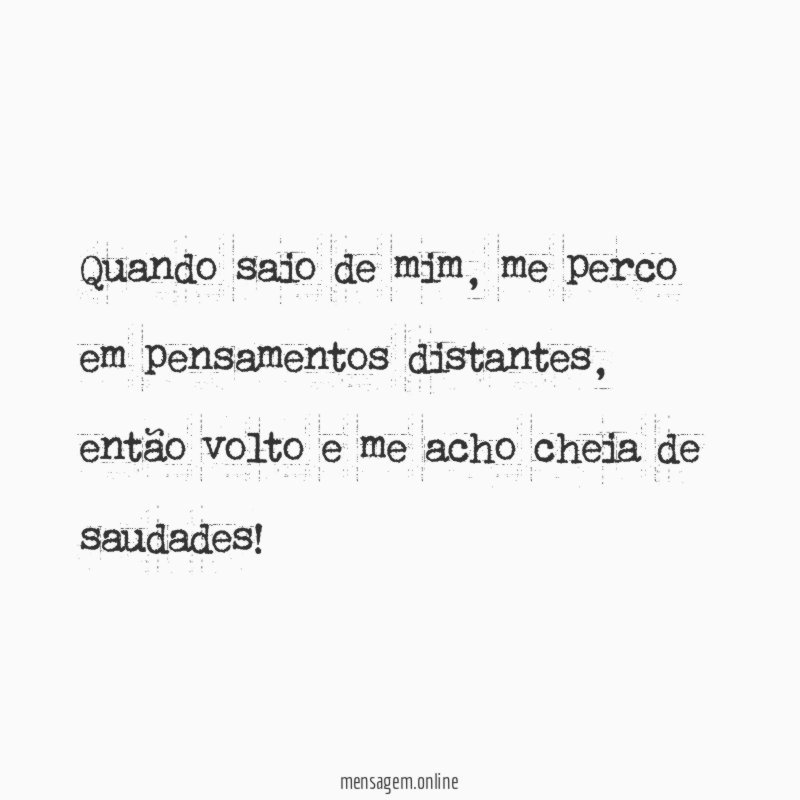 Quando saio de mim