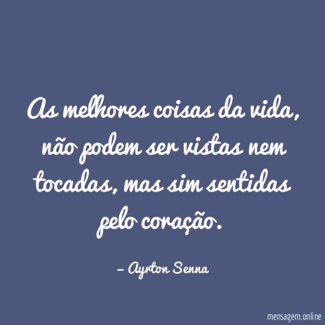 As melhores coisas da vida