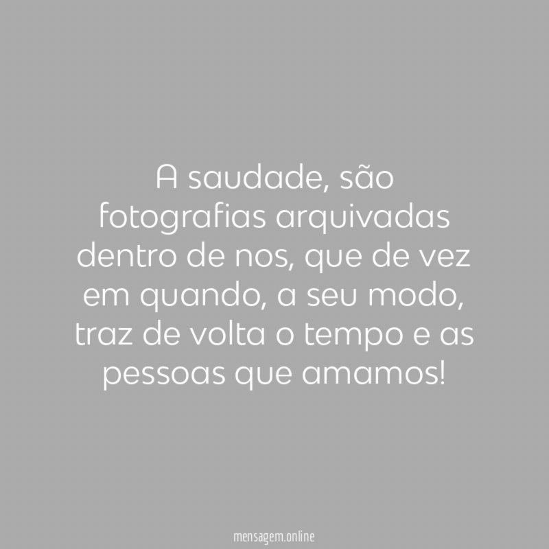 A saudade
