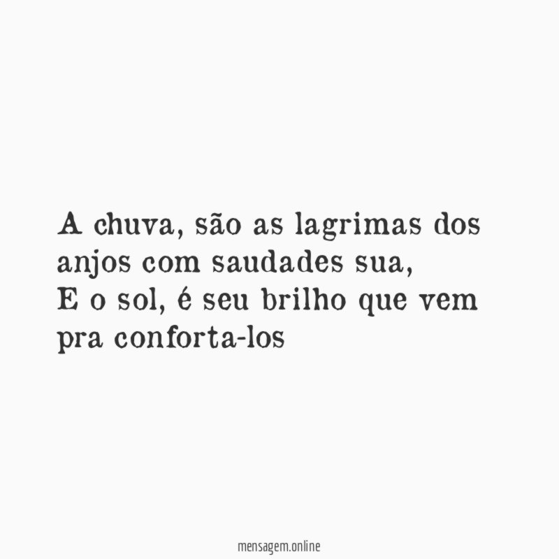 A chuva