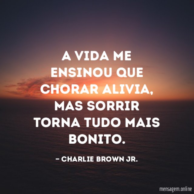 A vida me ensinou que chorar alivia