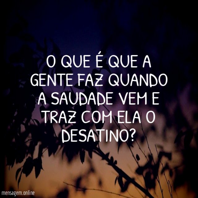 O que é que a gente faz quando