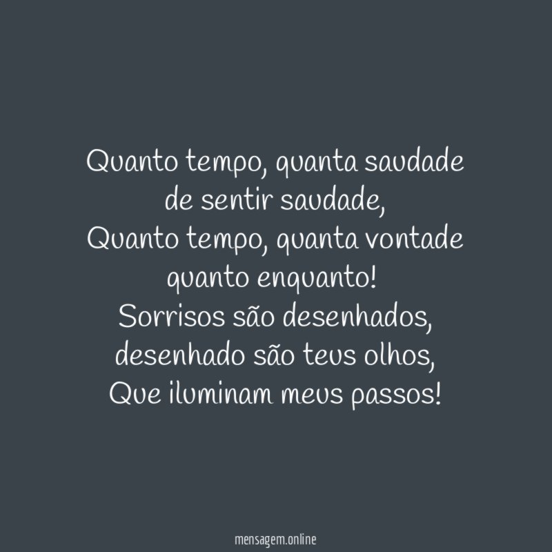 Quanto tempo