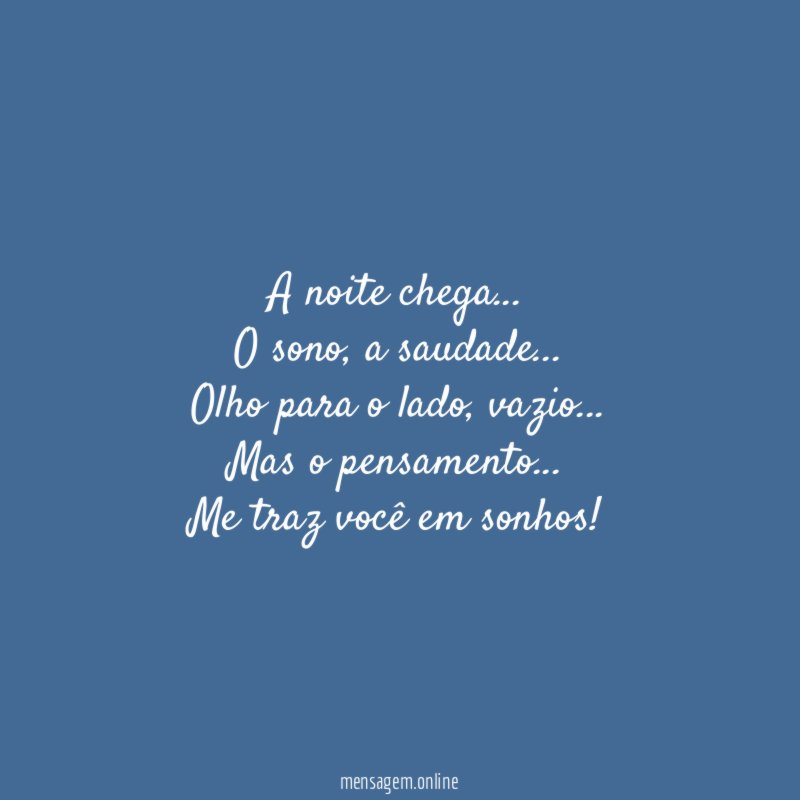 A noite chega