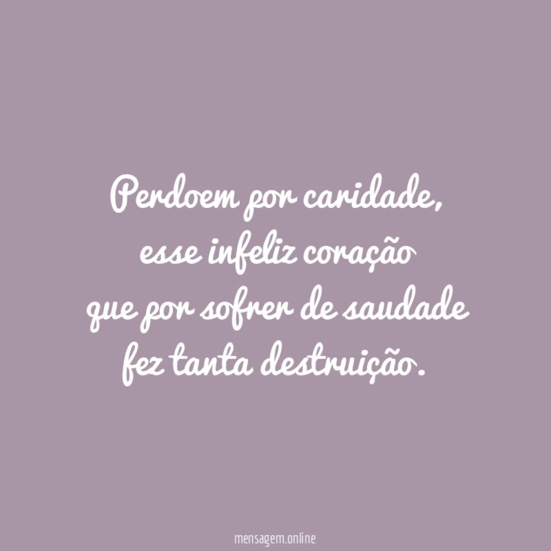 Perdoem por caridade