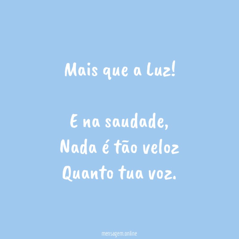 Mais que a Luz!