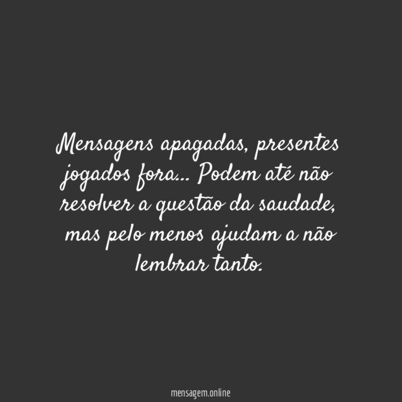 Mensagens apagadas