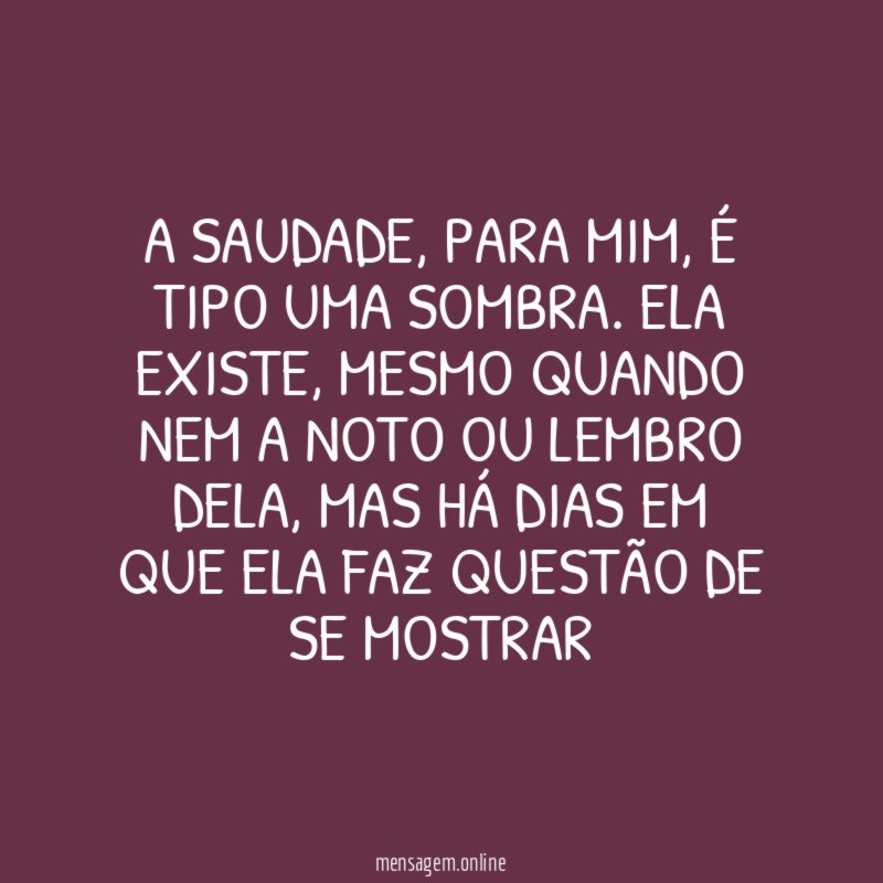 A saudade