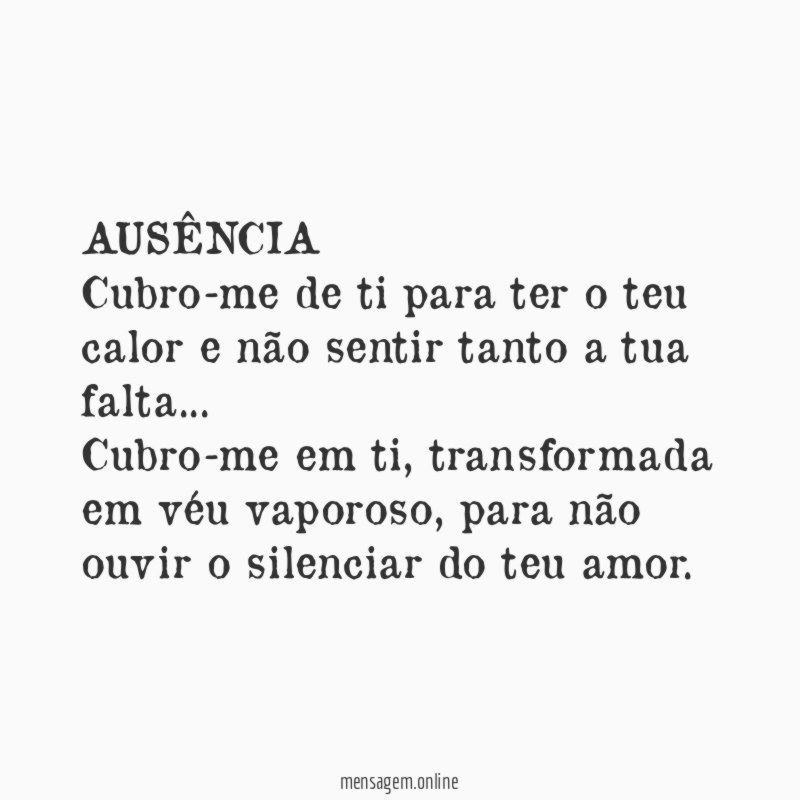 AUSÊNCIA
