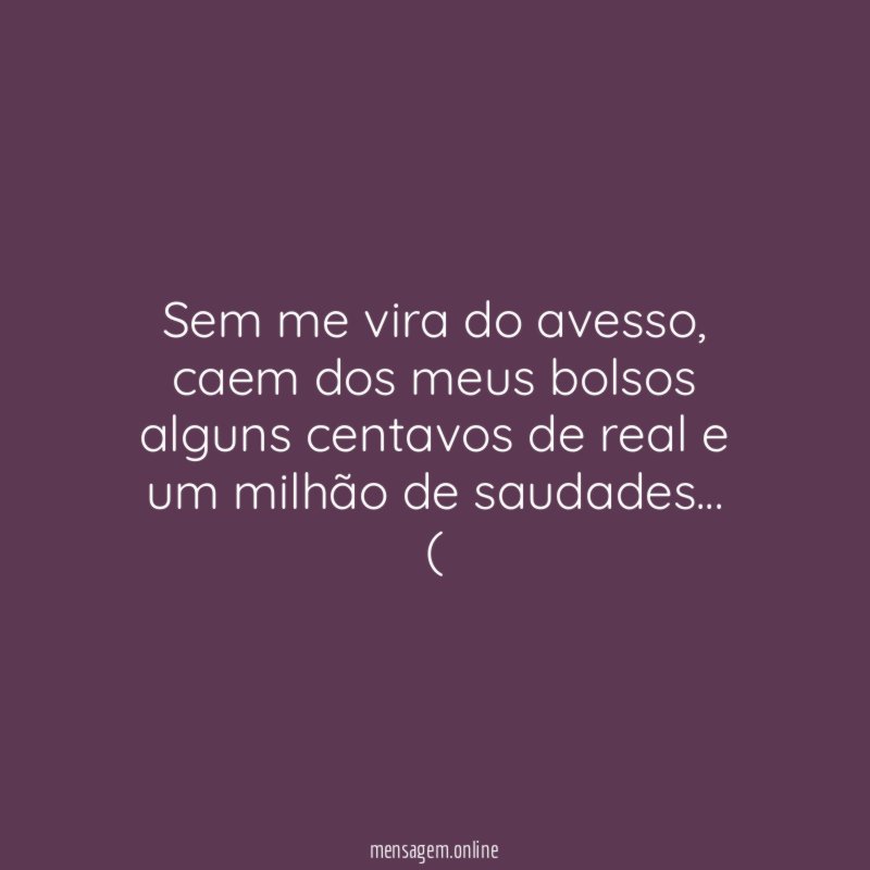 Sem me vira do avesso