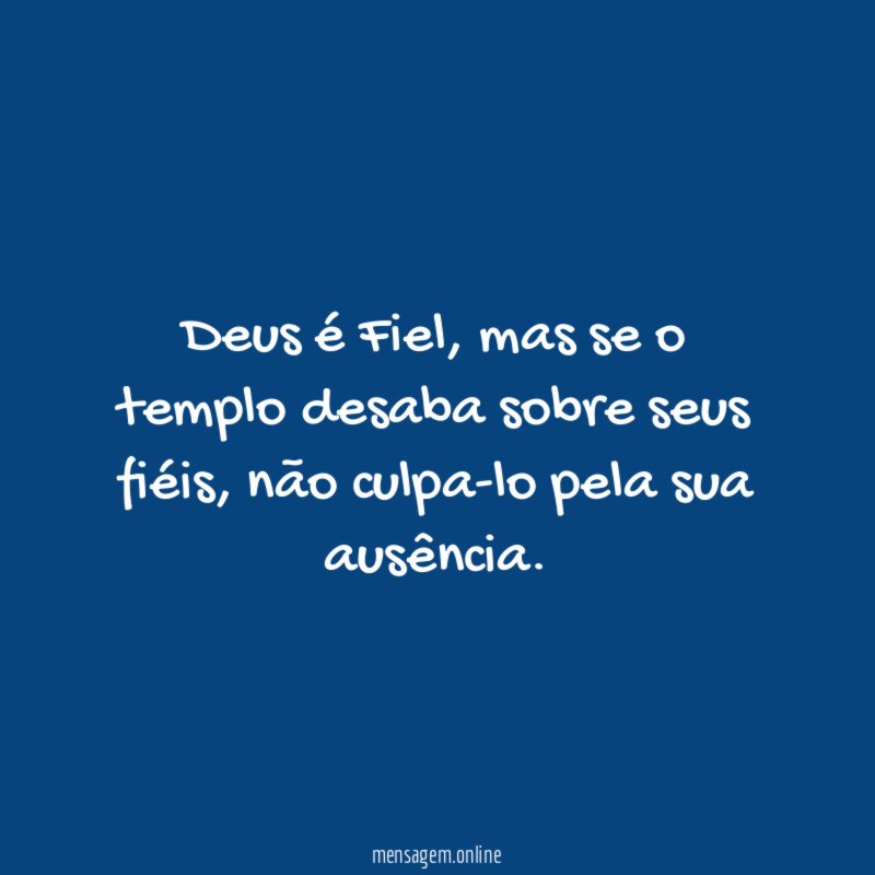 Deus é Fiel