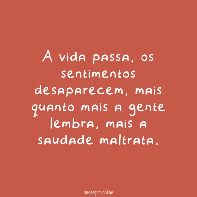 A vida passa
