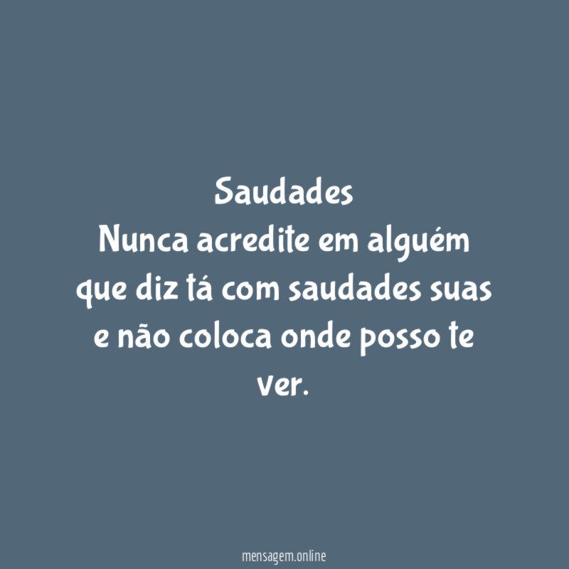 Saudades