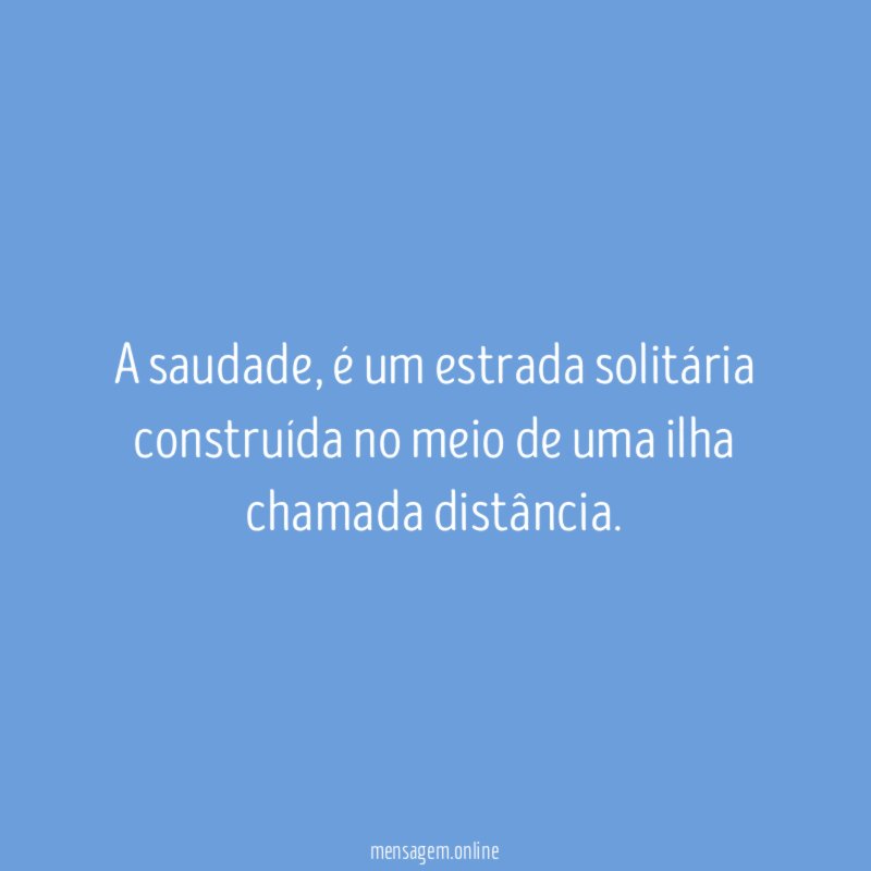 A saudade