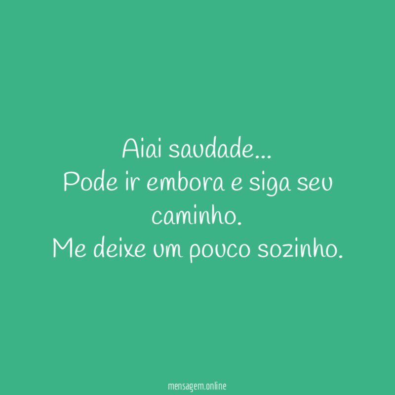 Aiai saudade