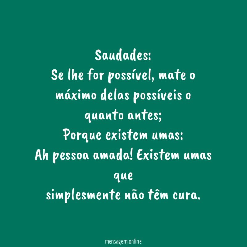 Saudades