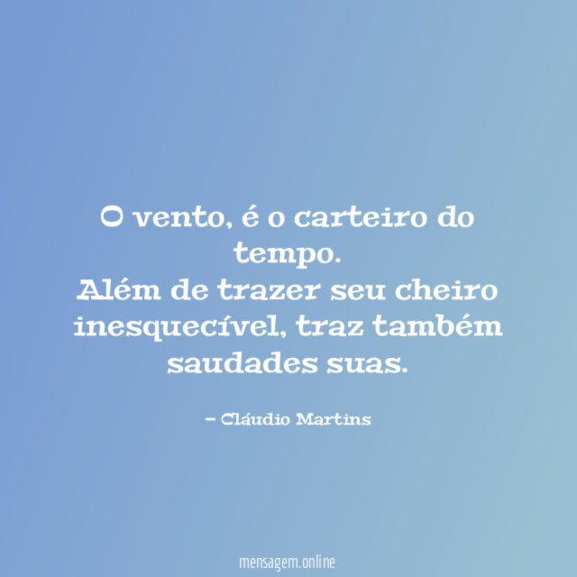 O vento