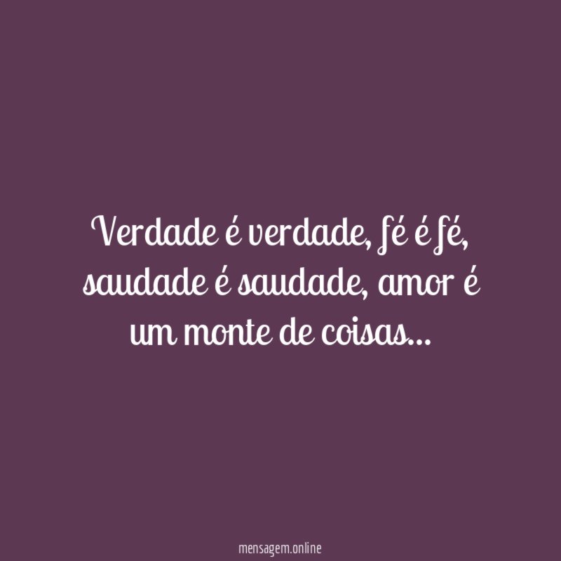 Verdade é verdade