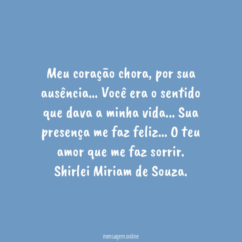 Meu coração chora