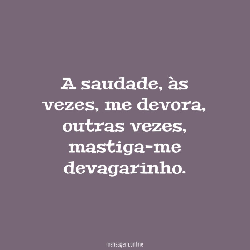 A saudade