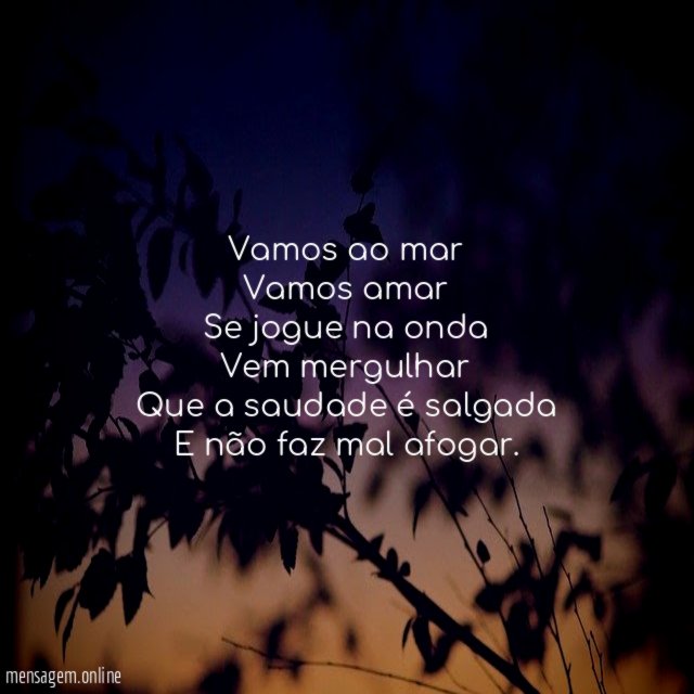 Vamos ao mar Vamos amar Se jogue na onda Vem mergulhar Que