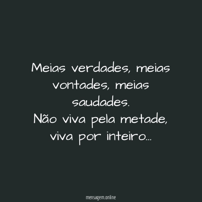 Meias verdades