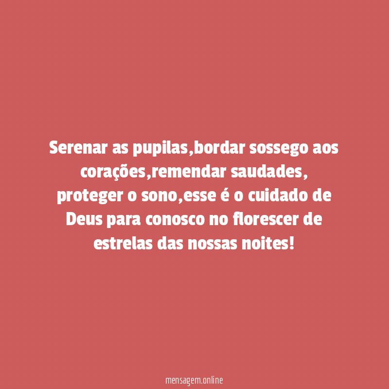 Serenar as pupilas