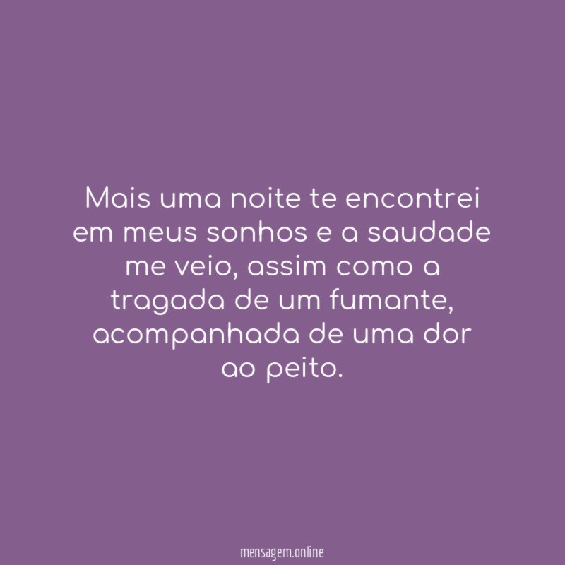 Mais uma noite te encontrei em meus sonhos