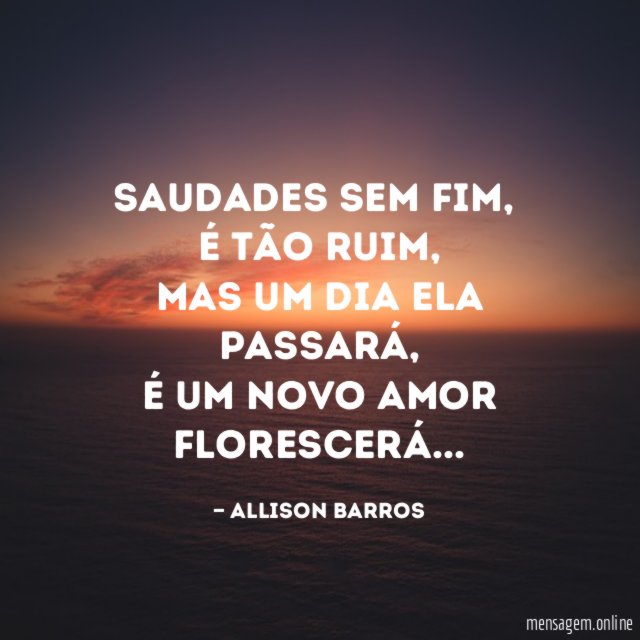 Saudades sem fim