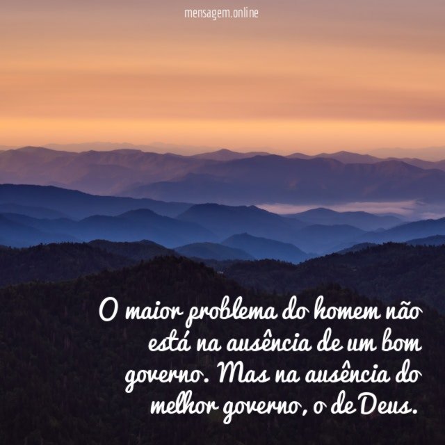 O maior problema do homem não está na