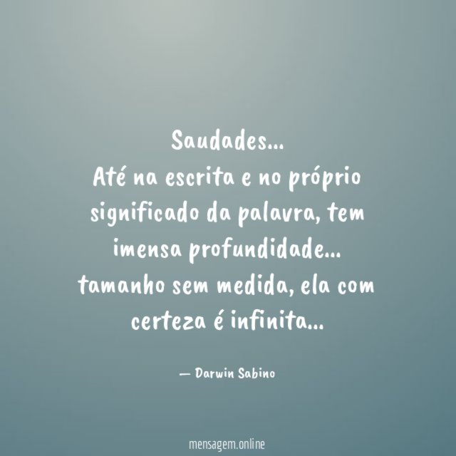 Saudades