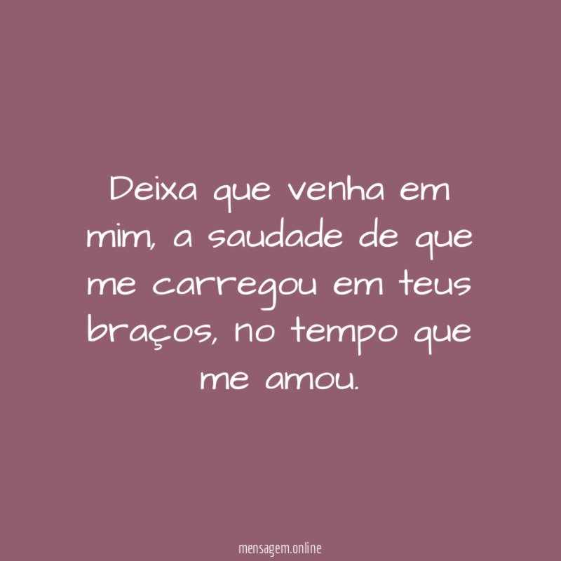 Deixa que venha em mim