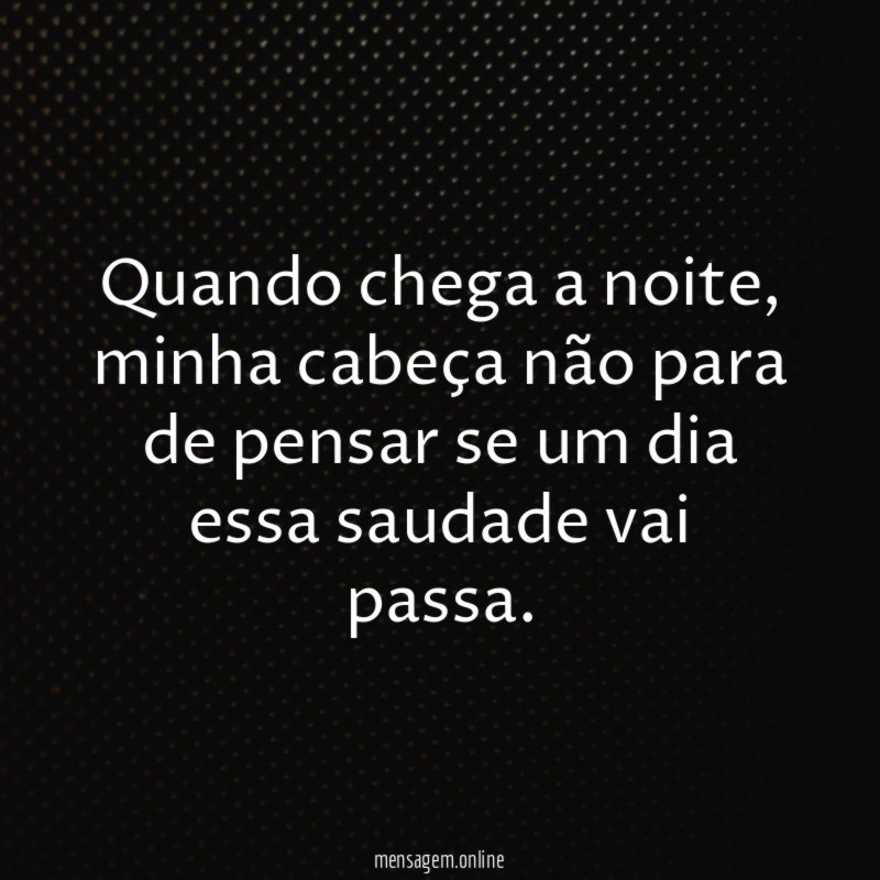 Quando chega a noite