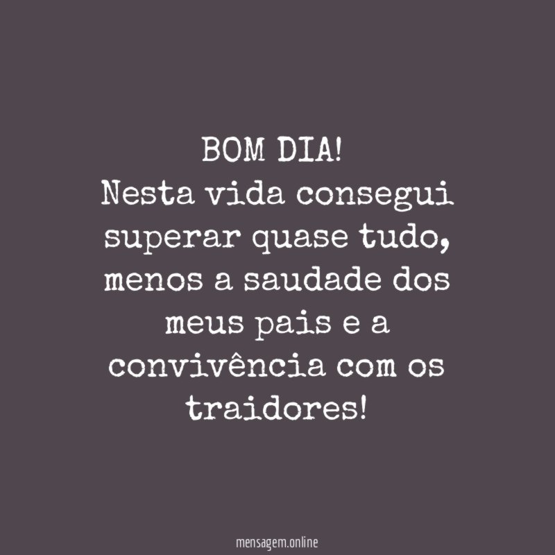 BOM DIA