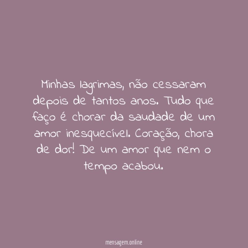 Minhas lagrimas