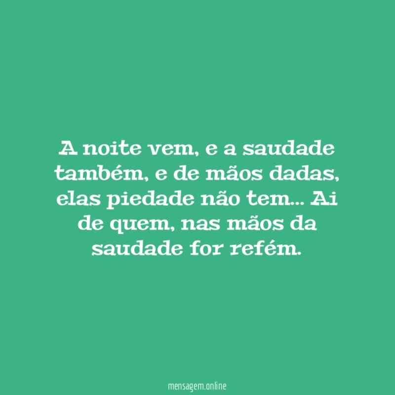 A noite vem