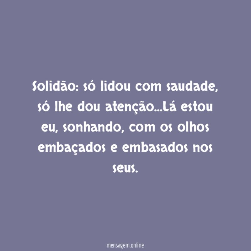 Solidão