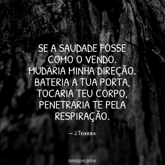 Se a saudade fosse como o vendo