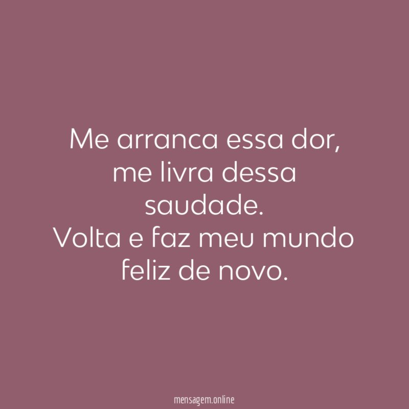 Me arranca essa dor