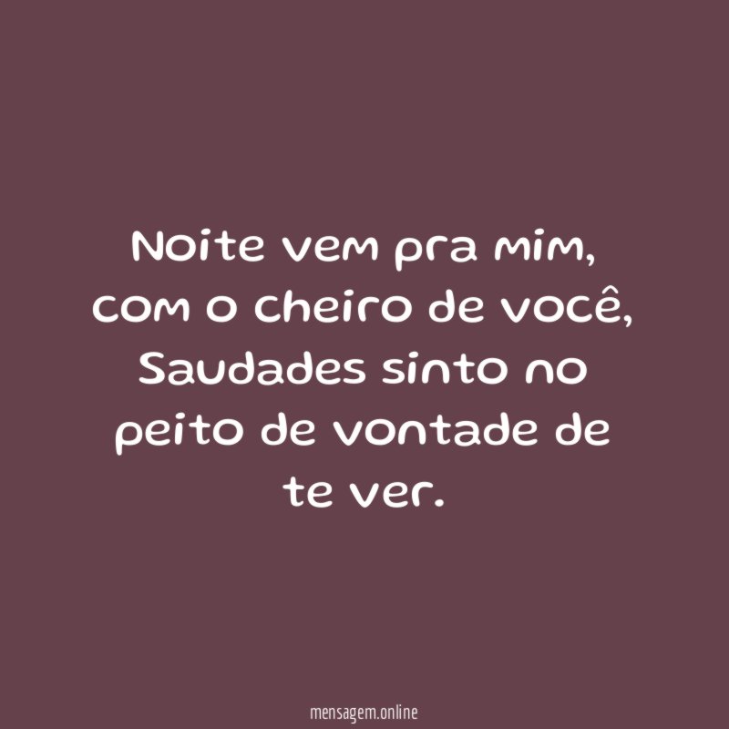 Noite vem pra mim
